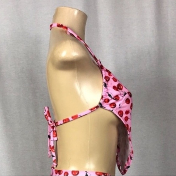 Zuliana Size Small Cherry Print Bandana Style Top. New With Tags. - Picture 4 of 5